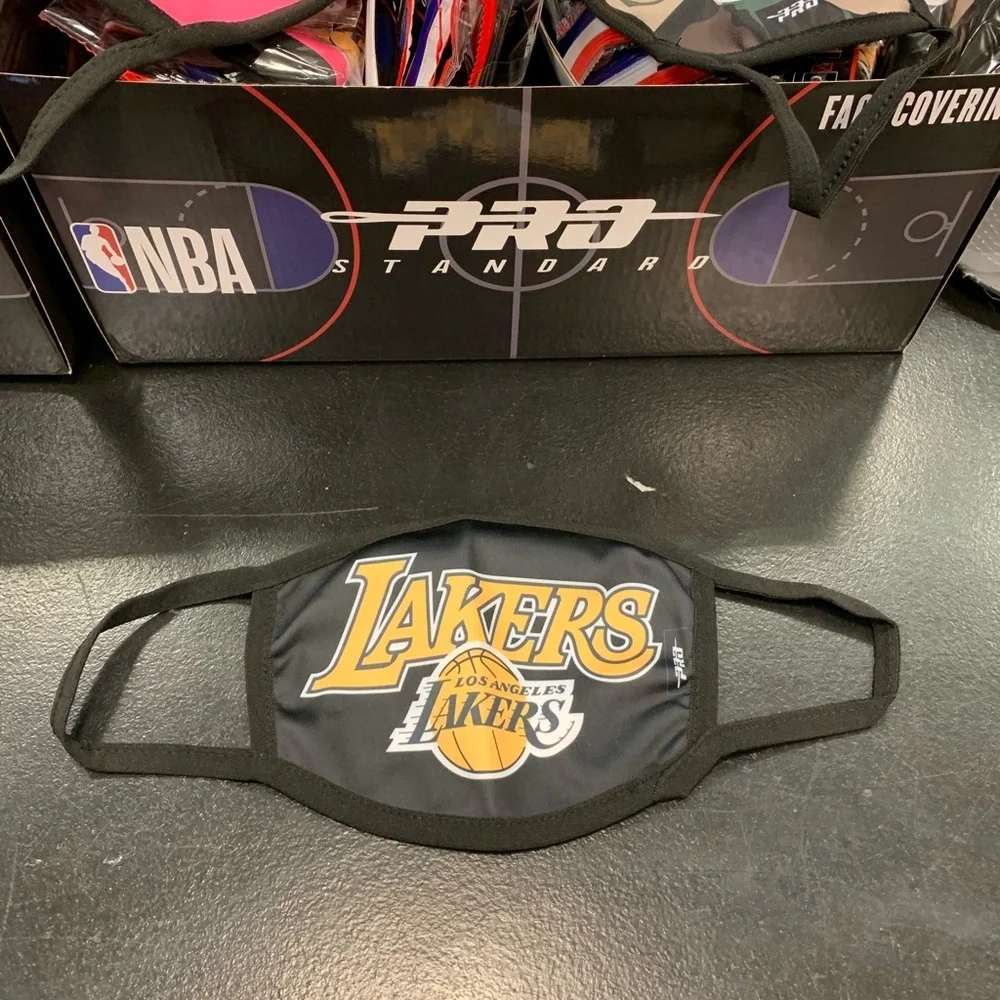 LA Lakers Los Angelos Lakers Camo Face Mask